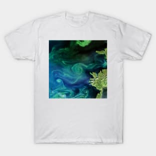 Marine phytoplankton bloom, Finland, 2018 (C042/0027) T-Shirt